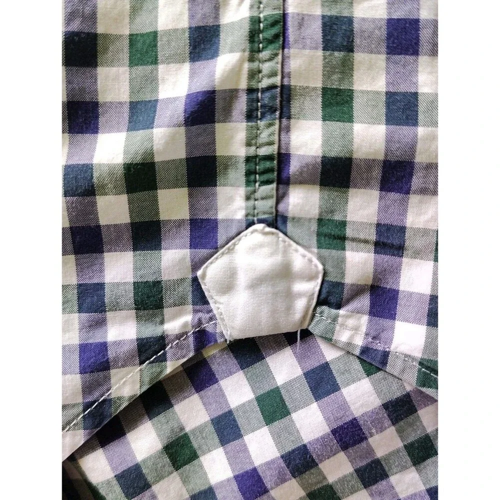 J.Crew Ludlow Thomas Mason Shirting Gingham Large Dress Shirt Mens Cotton Preppy